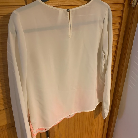 Xhilaration Women’s White and Pink blouse - Picture 4 of 6